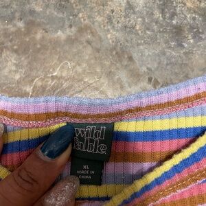 Wild Fable Colorful Striped Tee